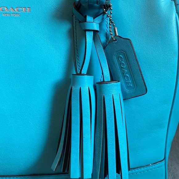 🔥COACH🔥Candace Robin Blue Legacy Carryall Leather Tote/Like New/RARE - Picture 3 of 13